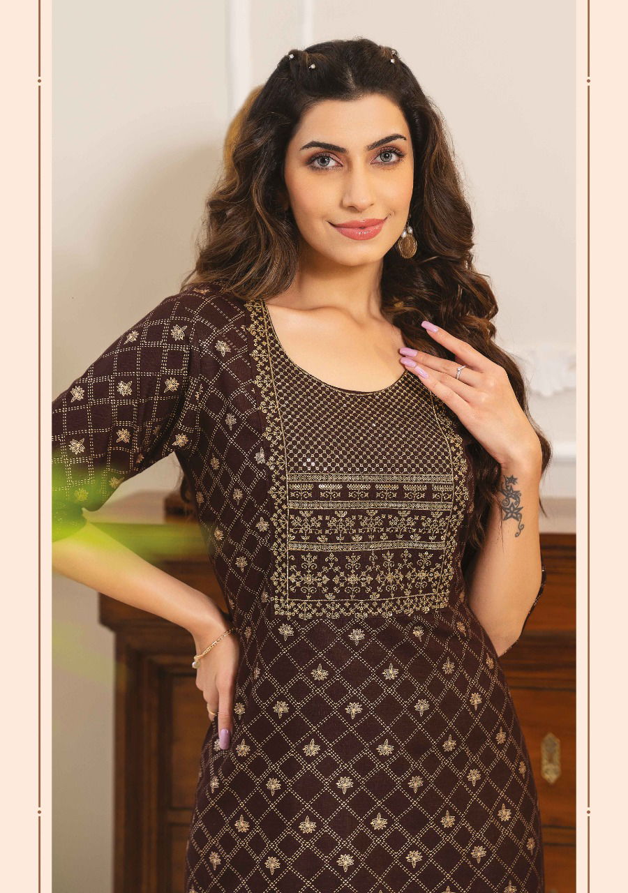 Wanna Hiral 4 Regular Wear Rayon Designer LAtest Kurti Collection